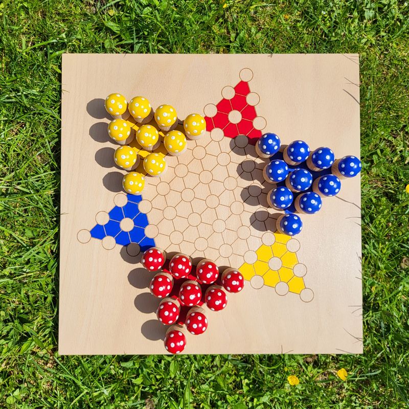 Brettspiel * Halma * 10er * GlücksPilze * Winter