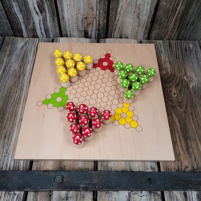 Brettspiel * Halma * 10er * GlücksPilze * Sommer