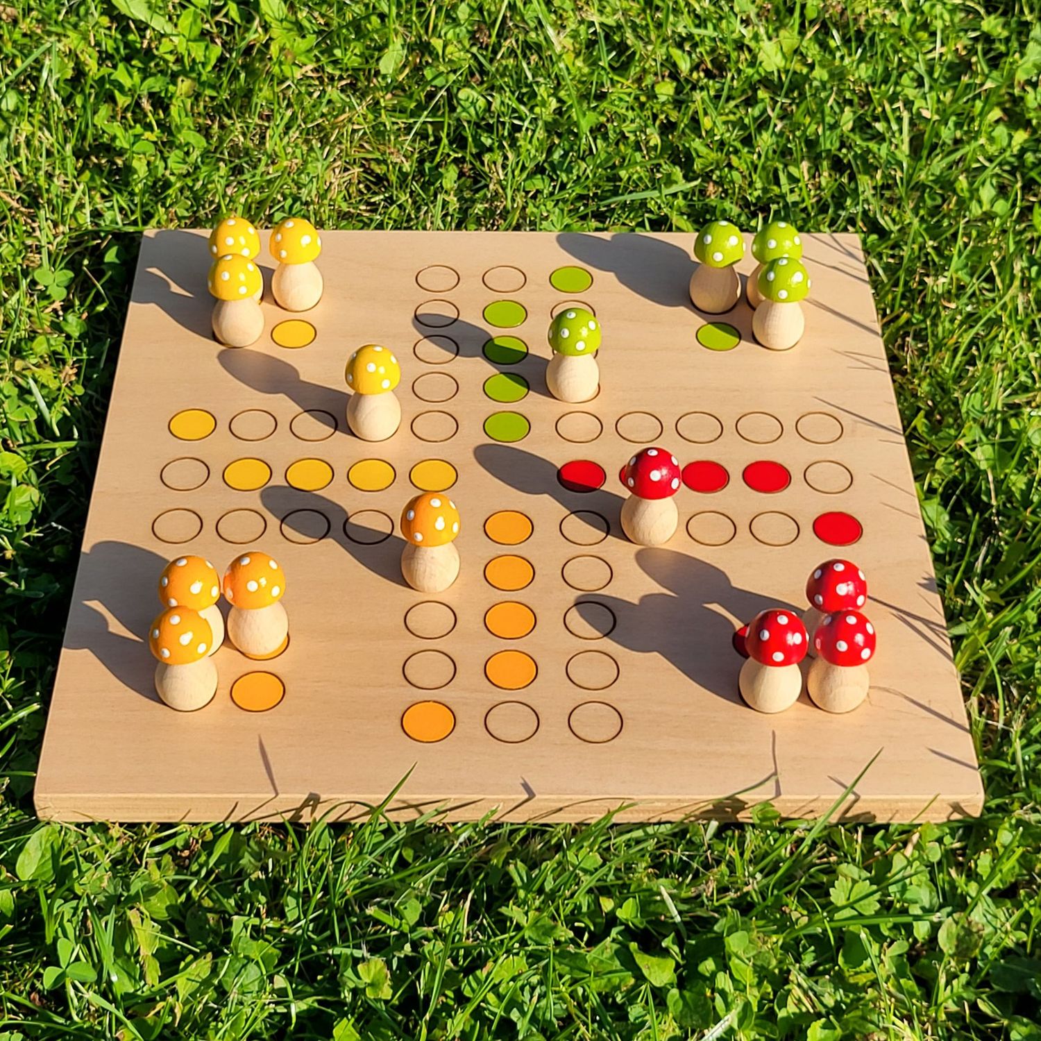 Brettspiel * Komm, GlücksPilze sammeln! * Sommer * Buche * lasergraviert