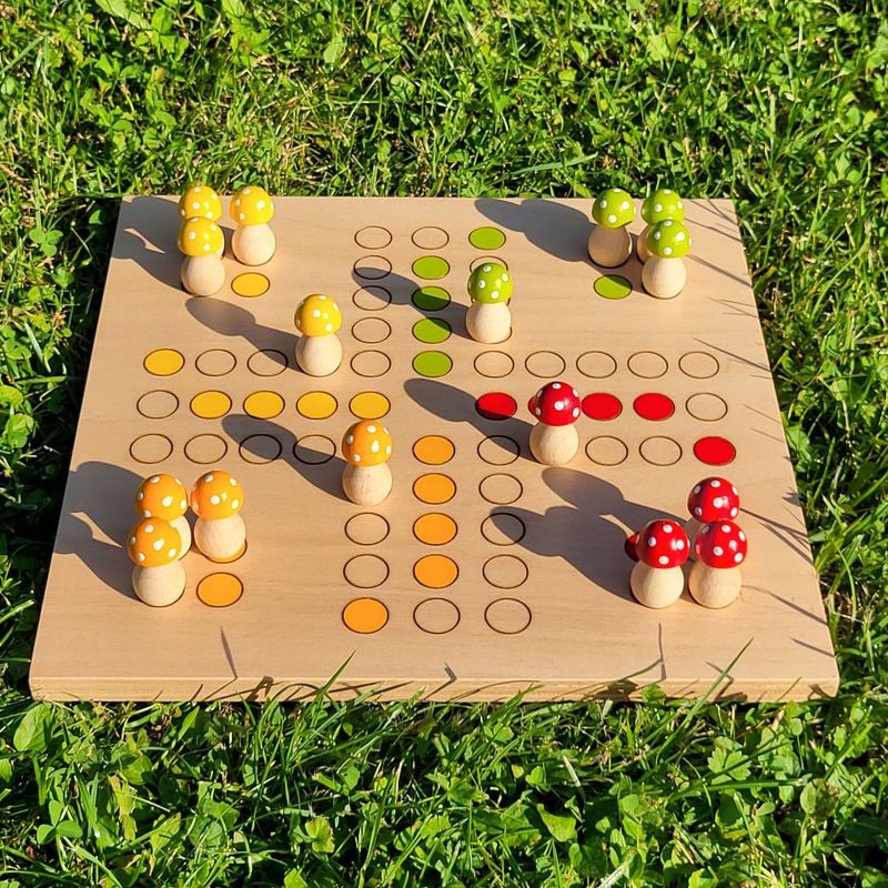 Brettspiel * Komm, GlücksPilze sammeln! * Sommer * Buche * lasergraviert
