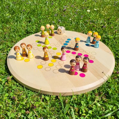 Brettspiel * Leit' ärgerts eich ned * Frühling * Ahorn rund * lasergraviert