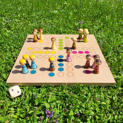 Brettspiel * Leit' ärgerts eich ned * Frühling * Buche * lasergraviert