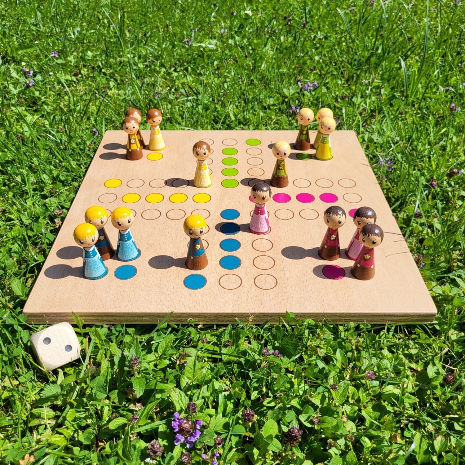 Brettspiel * Leit' ärgerts eich ned * Frühling * Buche * lasergraviert