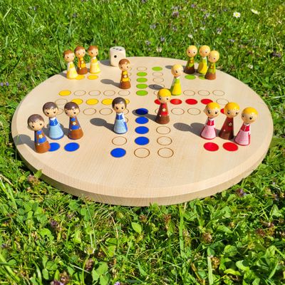 Brettspiel * Leit' ärgerts eich ned * Winter * Ahorn rund * lasergraviert