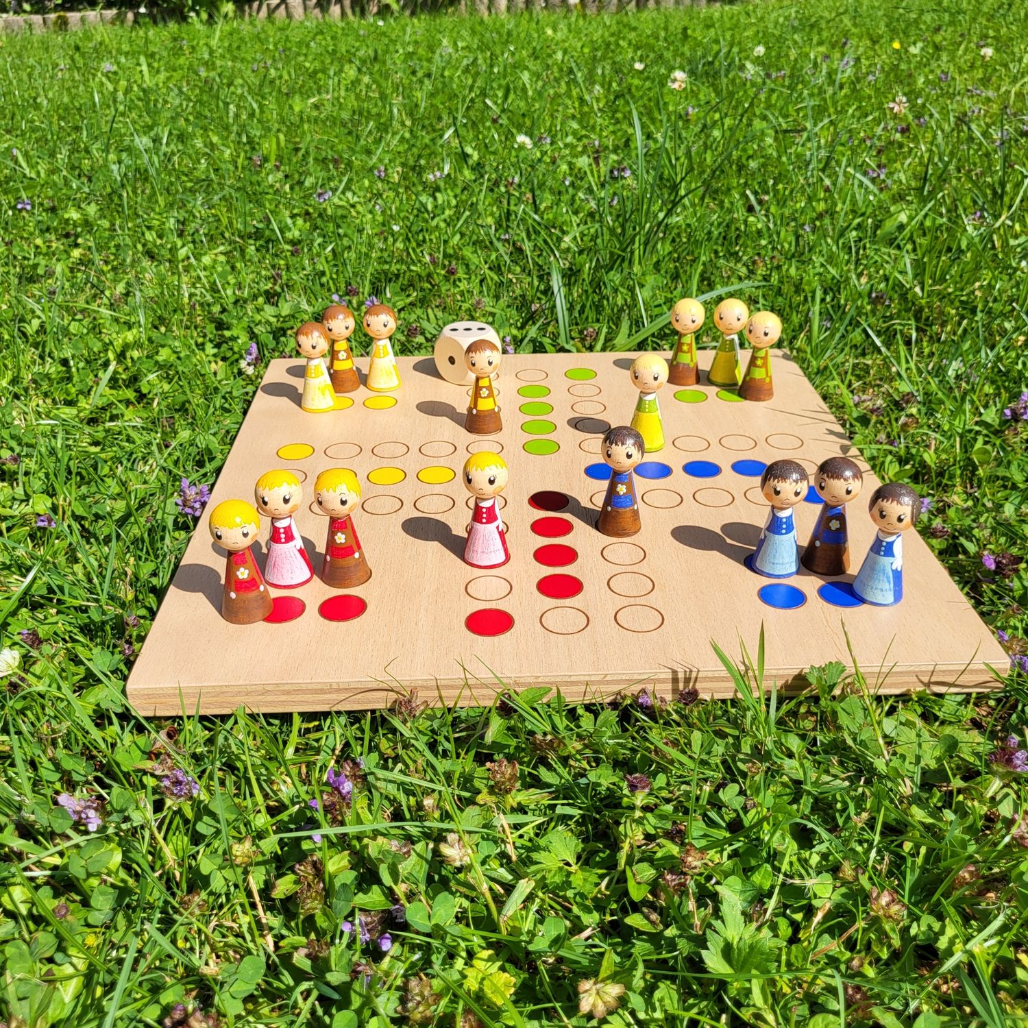 Brettspiel * Leit' ärgerts eich ned * Winter * Buche * lasergraviert