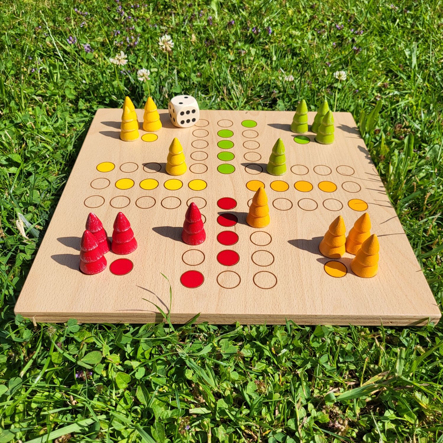 Brettspiel * Komm, Bäumchen sammeln! * Sommer * Buche * lasergraviert