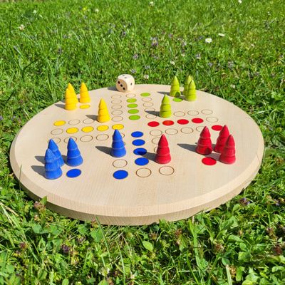 Brettspiel * Komm, Bäumchen sammeln! * Winter * Ahorn rund * lasergraviert