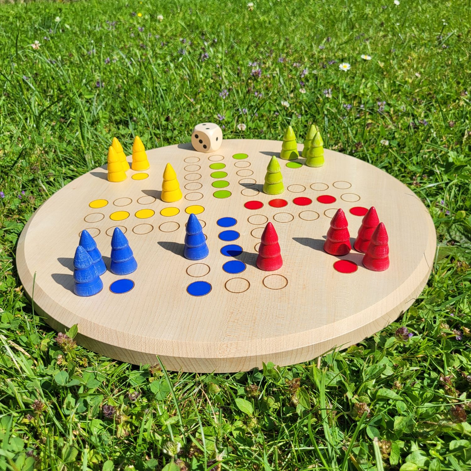 Brettspiel * Komm, Bäumchen sammeln! * Winter * Ahorn rund * lasergraviert