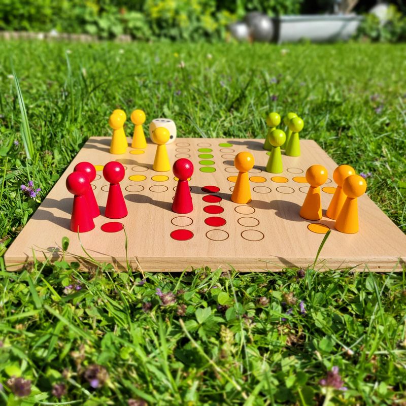 Brettspiel * KegelRalley * Sommer * Buche * lasergraviert