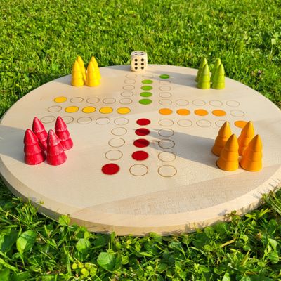 Brettspiel * Komm, Bäumchen sammeln! * Sommer * Ahorn rund * lasergraviert