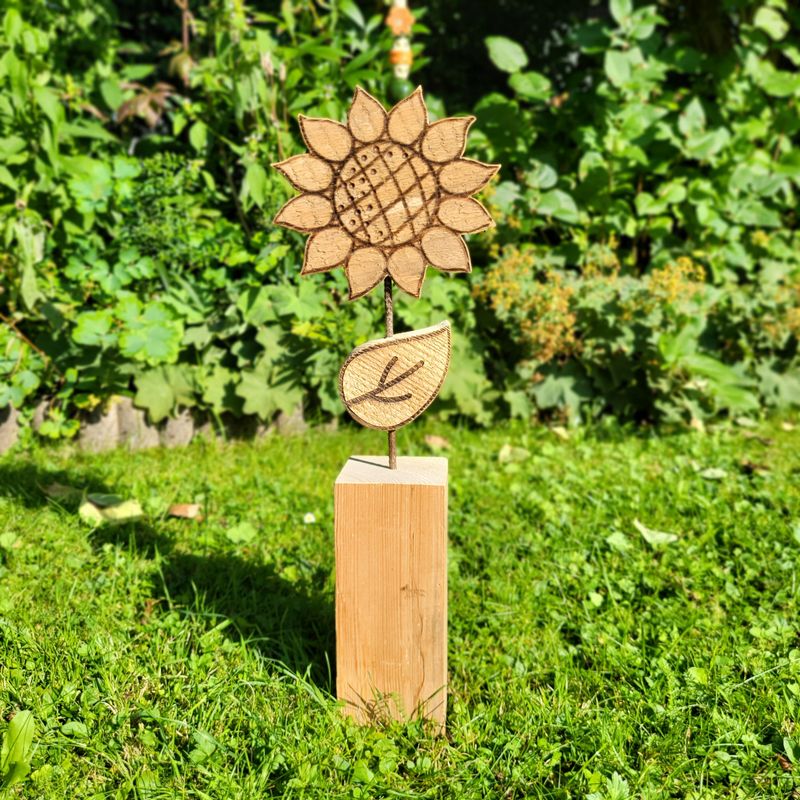 DekoSäule * SonnenBlümchen * Rustikal