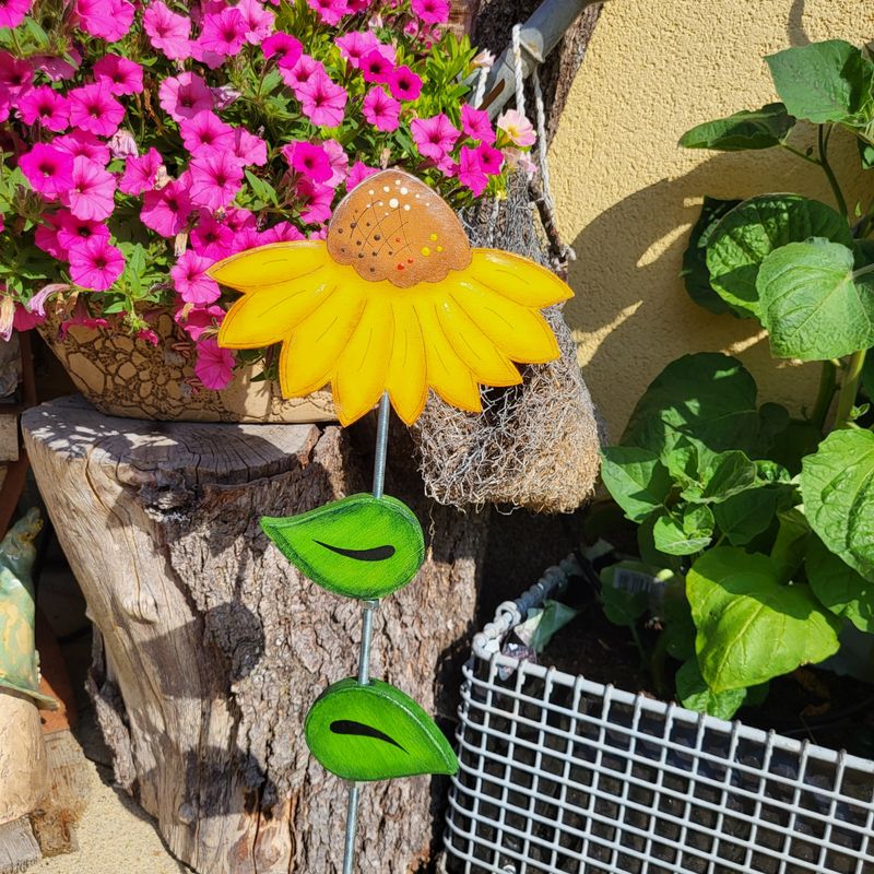 GartenStecker * SonnenBlümchen * gefiedert