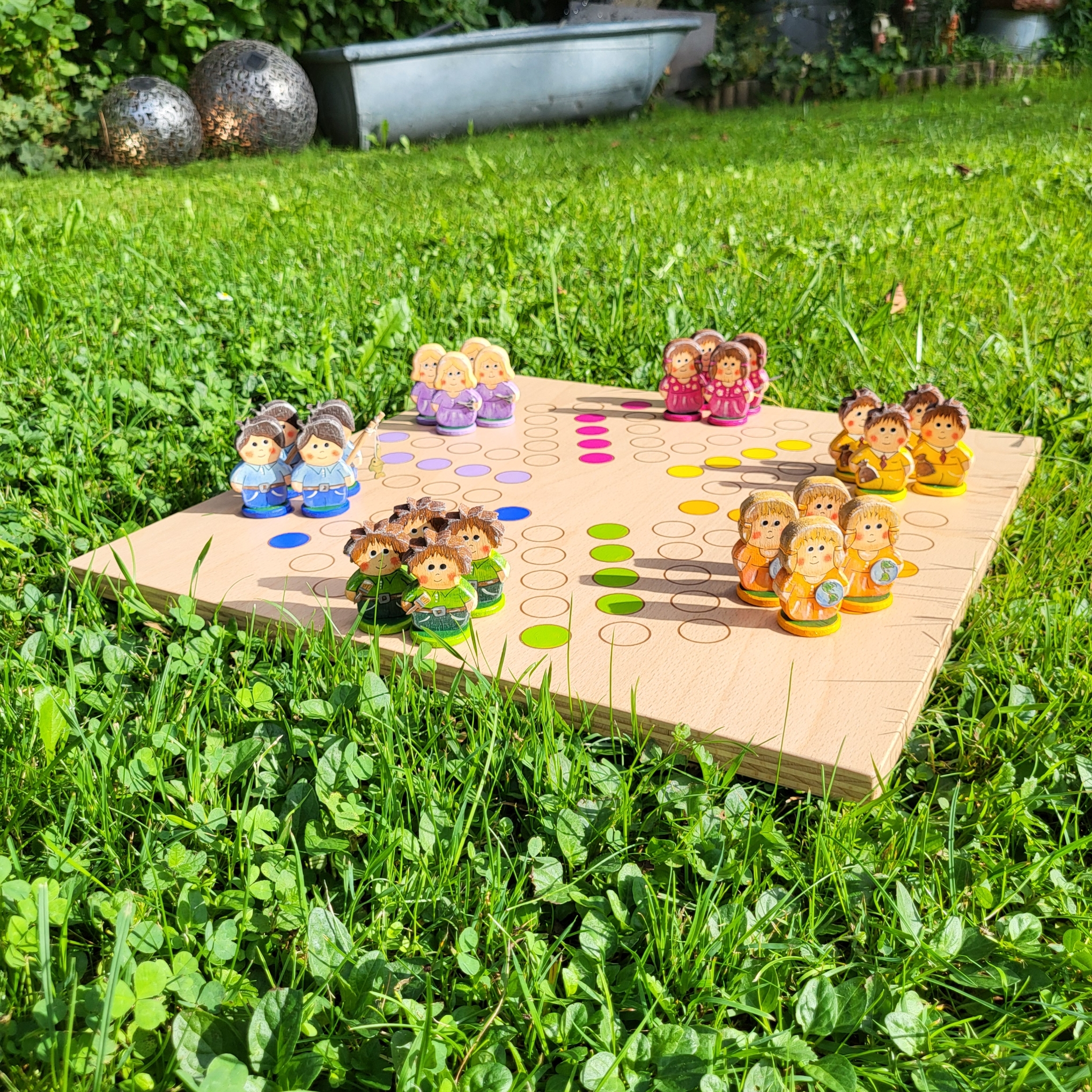 WunschBrettspiel * 6 auf einen Streich * Buche * lasergraviert