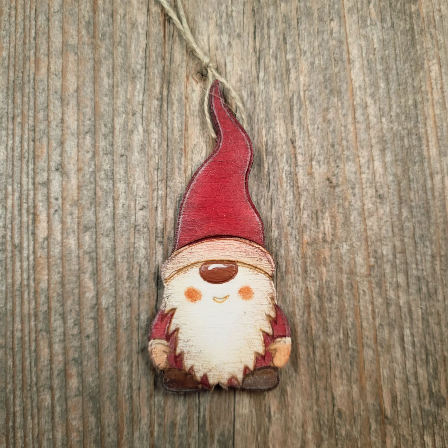 Nikolo*Weihnachtsmann-Anhänger mit spitzer Mütze