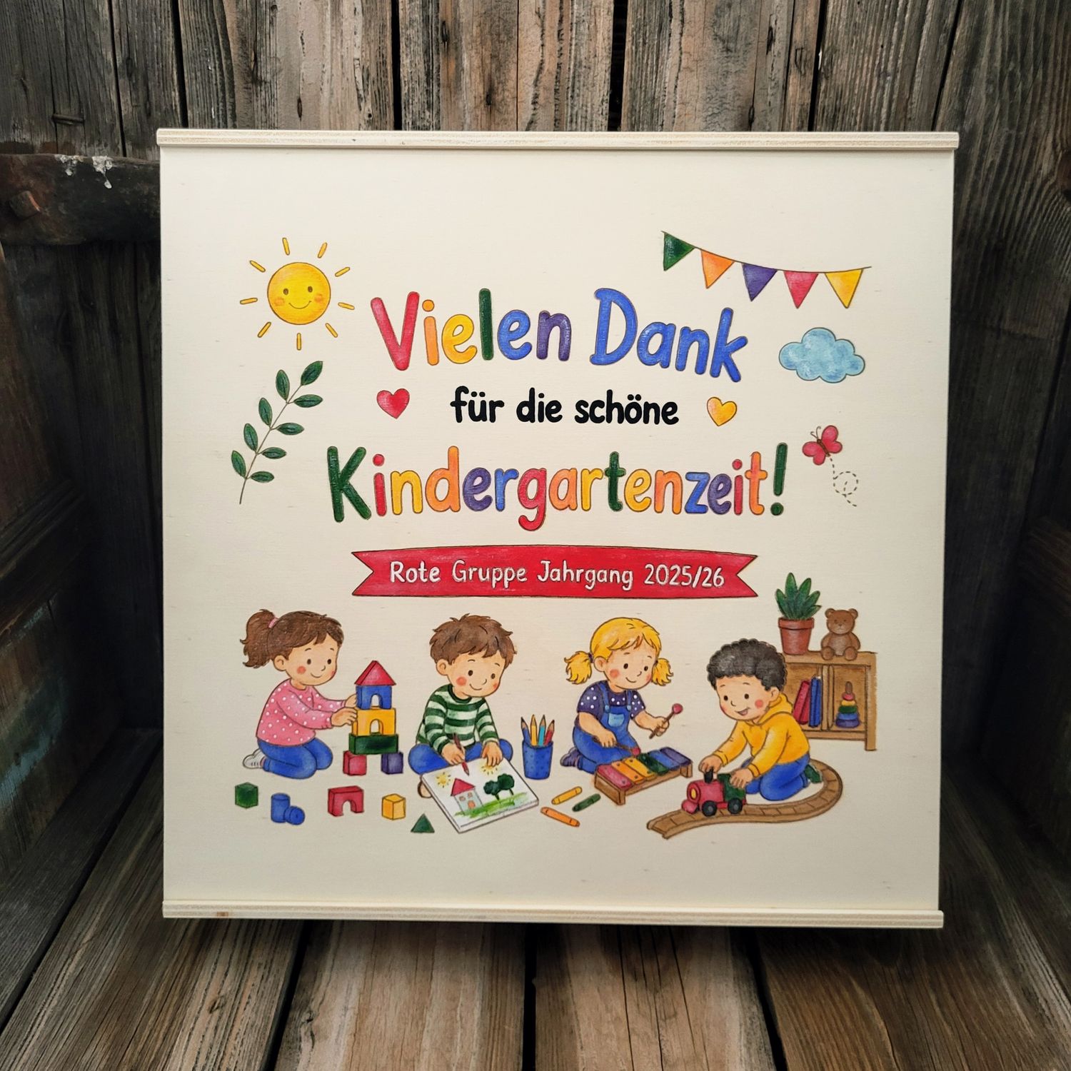SpieleKiste * 44cm * mit WunschText