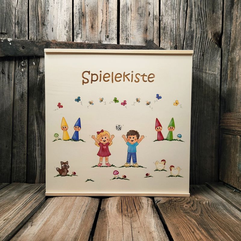 SpieleKiste * 35cm * mit WunschText
