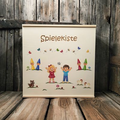 SpieleKiste * 35cm * mit WunschText