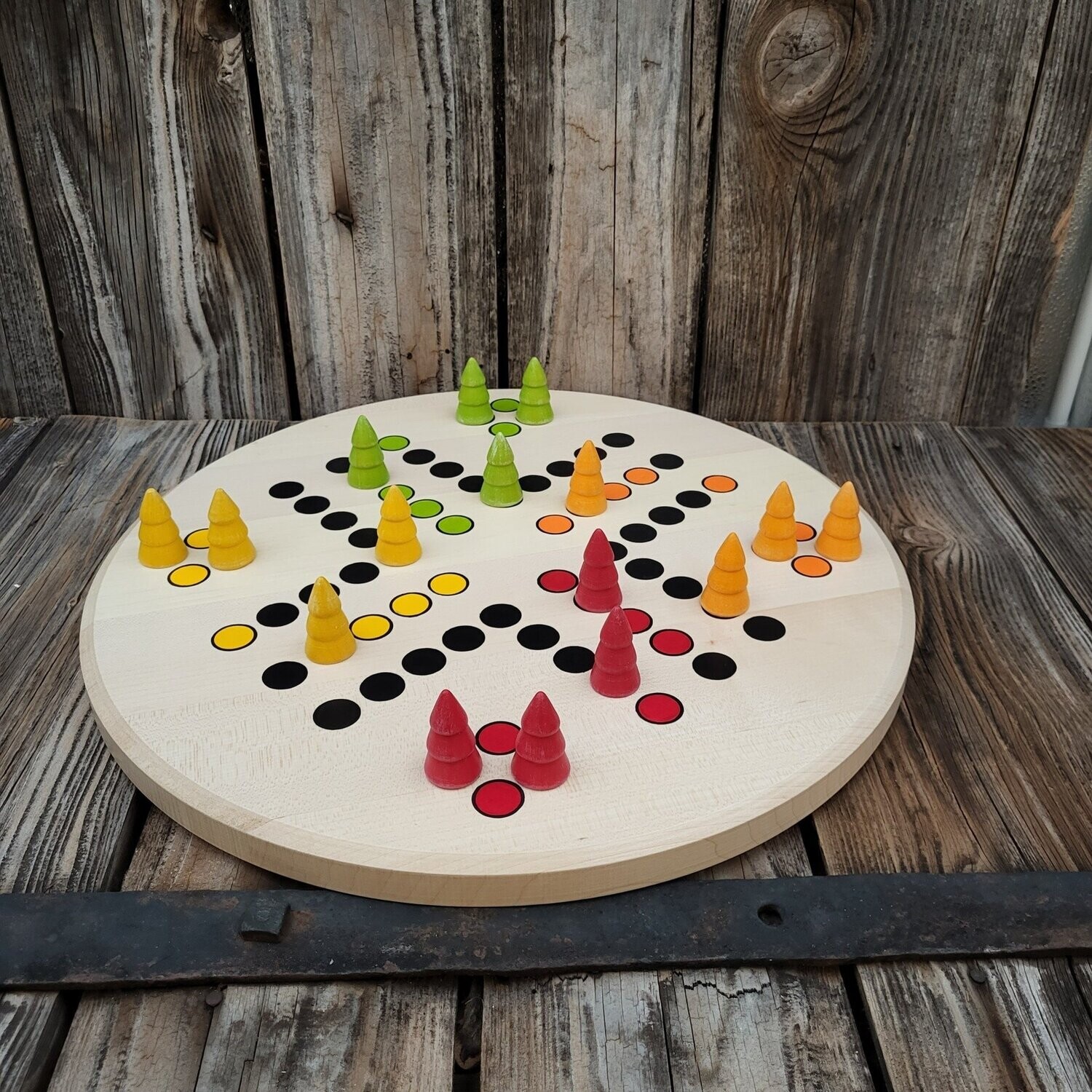 Brettspiel * Komm, Bäumchen sammeln! * Sommer * Ahorn rund * Punkte lasergraviert Brettspiel * Komm, Bäumchen sammeln! * Sommer * Ahorn rund * Punkte lasergraviert