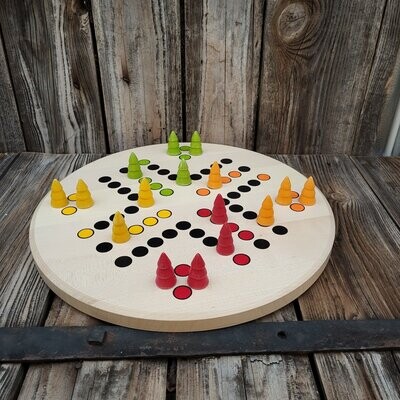 Brettspiel * Komm, Bäumchen sammeln! * Sommer * Ahorn rund * Punkte lasergraviert Brettspiel * Komm, Bäumchen sammeln! * Sommer * Ahorn rund * Punkte lasergraviert