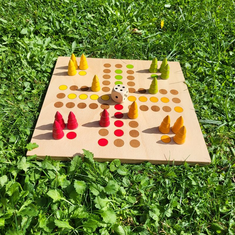 Brettspiel * Komm, Bäumchen sammeln! * Sommer * Buche * Punkte lasergraviert