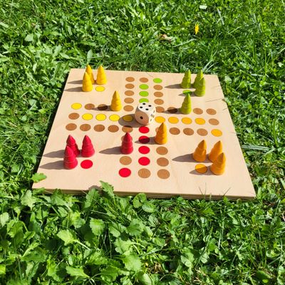 Brettspiel * Komm, Bäumchen sammeln! * Sommer * Buche * Punkte lasergraviert