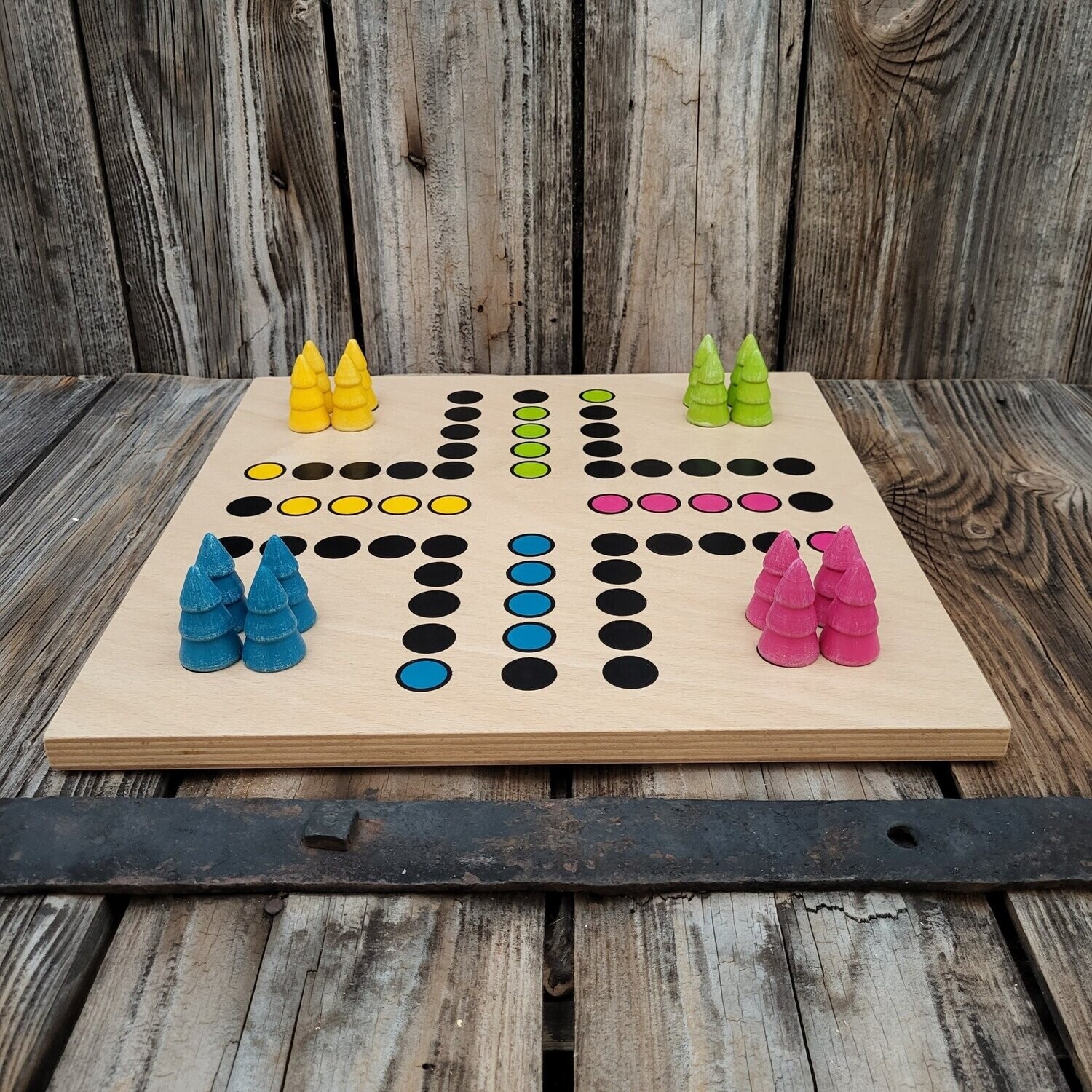 Brettspiel * Komm, Bäumchen sammeln! * Frühling * Buche * Punkte lasergraviert Brettspiel * Komm, Bäumchen sammeln! * Frühling * Buche * Punkte lasergraviert