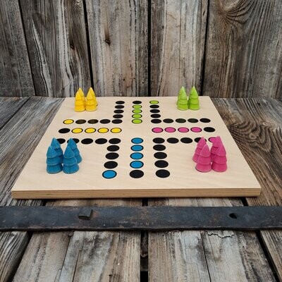 Brettspiel * Komm, Bäumchen sammeln! * Frühling * Buche * Punkte lasergraviert Brettspiel * Komm, Bäumchen sammeln! * Frühling * Buche * Punkte lasergraviert