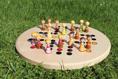 Brettspiel * Leit' ärgerts eich ned * Sommer * Ahorn rund * Punkte lasergraviert Brettspiel * Leit' ärgerts eich ned * Sommer * Ahorn rund * Punkte lasergraviert