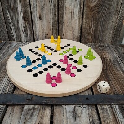 Brettspiel * Komm, Bäumchen sammeln! * Frühling * Ahorn rund * Punkte lasergraviert Brettspiel * Komm, Bäumchen sammeln! * Frühling * Ahorn rund * Punkte lasergraviert
