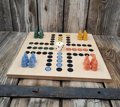 Brettspiel * Komm, Bäumchen sammeln * Herbst * Buche * Punkte lasergraviert Brettspiel * Komm, Bäumchen sammeln * Herbst * Buche * Punkte lasergraviert