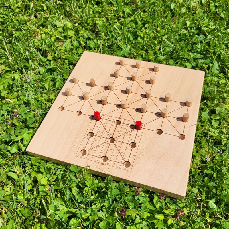 Mini*Brettspiel * Fuchs & Henne * natur Mini*Brettspiel * Fuchs & Henne * natur