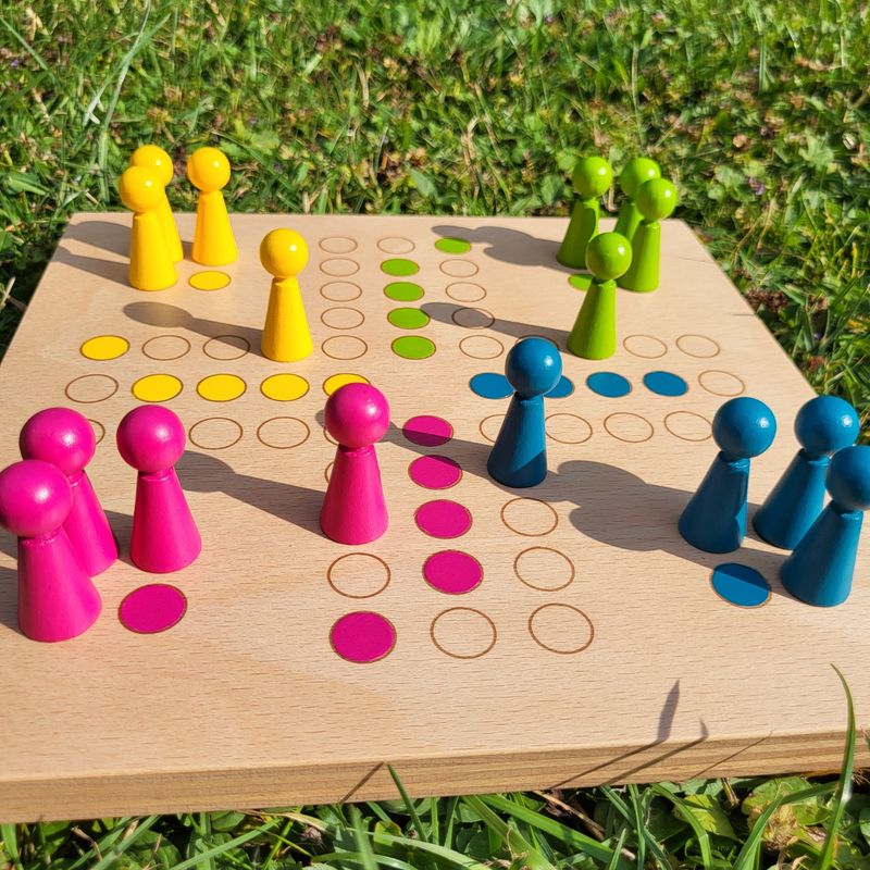 Mini*Brettspiel * KegelRalley * Frühling