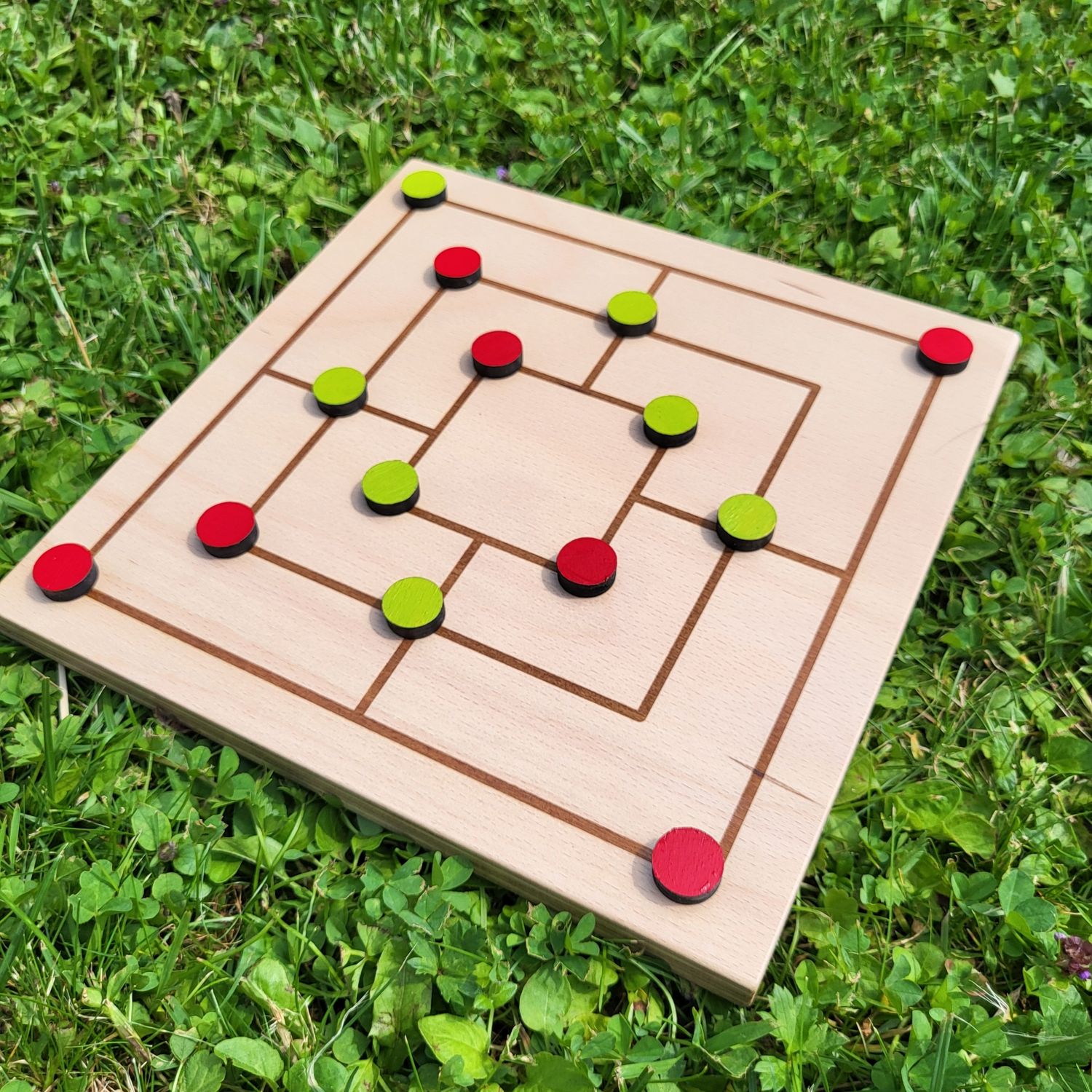 Mini*Brettspiel * Mühle * Buche einfach