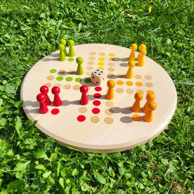 Brettspiel * KegelRalley * Sommer * Ahorn rund * Punkte lasergraviert Brettspiel * KegelRalley * Sommer * Ahorn rund * Punkte lasergraviert
