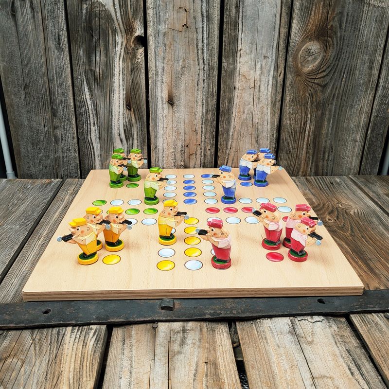 Maxi*WunschBrettspiel * Leit' ärgerts eich ned * Buche * lasergraviert