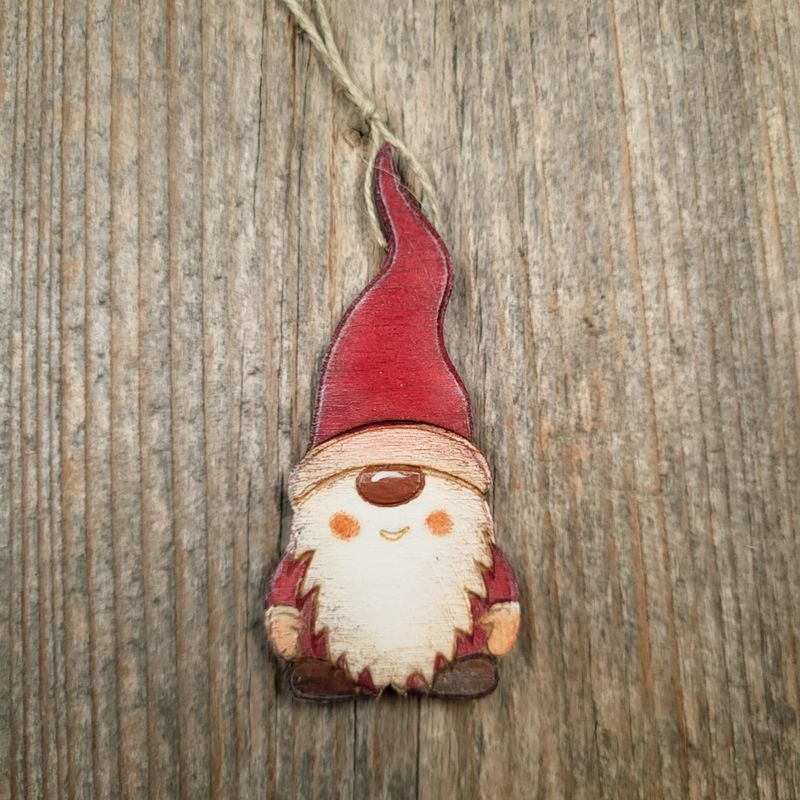 Nikolo*Weihnachtsmann-Anhänger mit spitzer Mütze