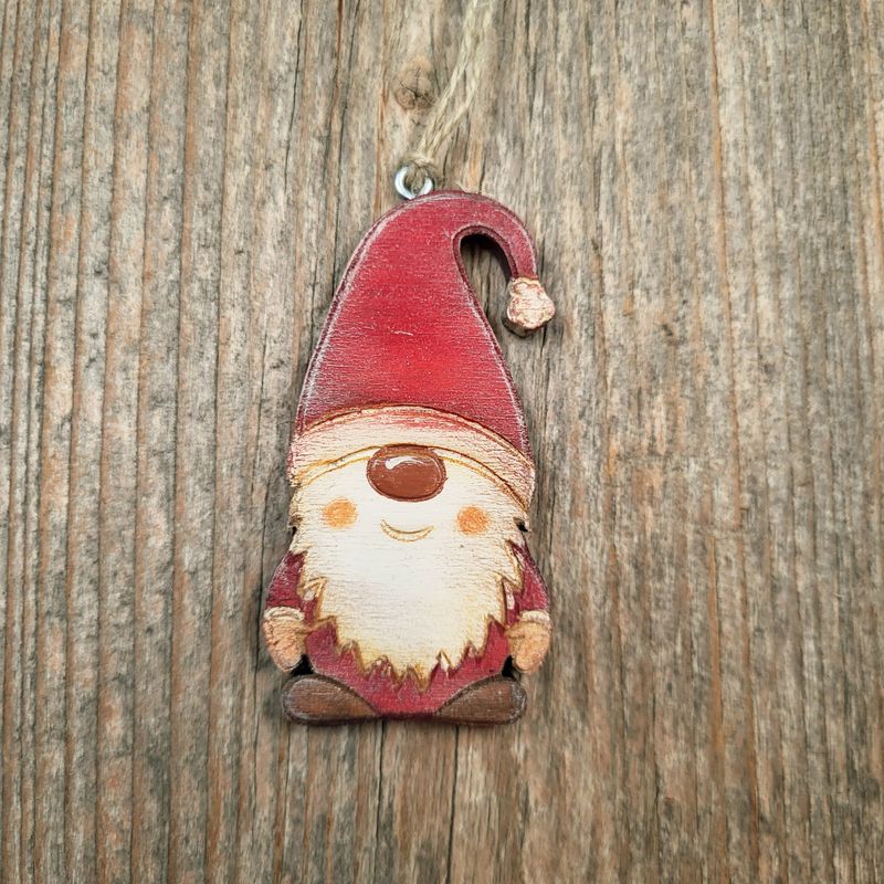 Nikolo*Weihnachtsmann-Anhänger mit Pommelmütze