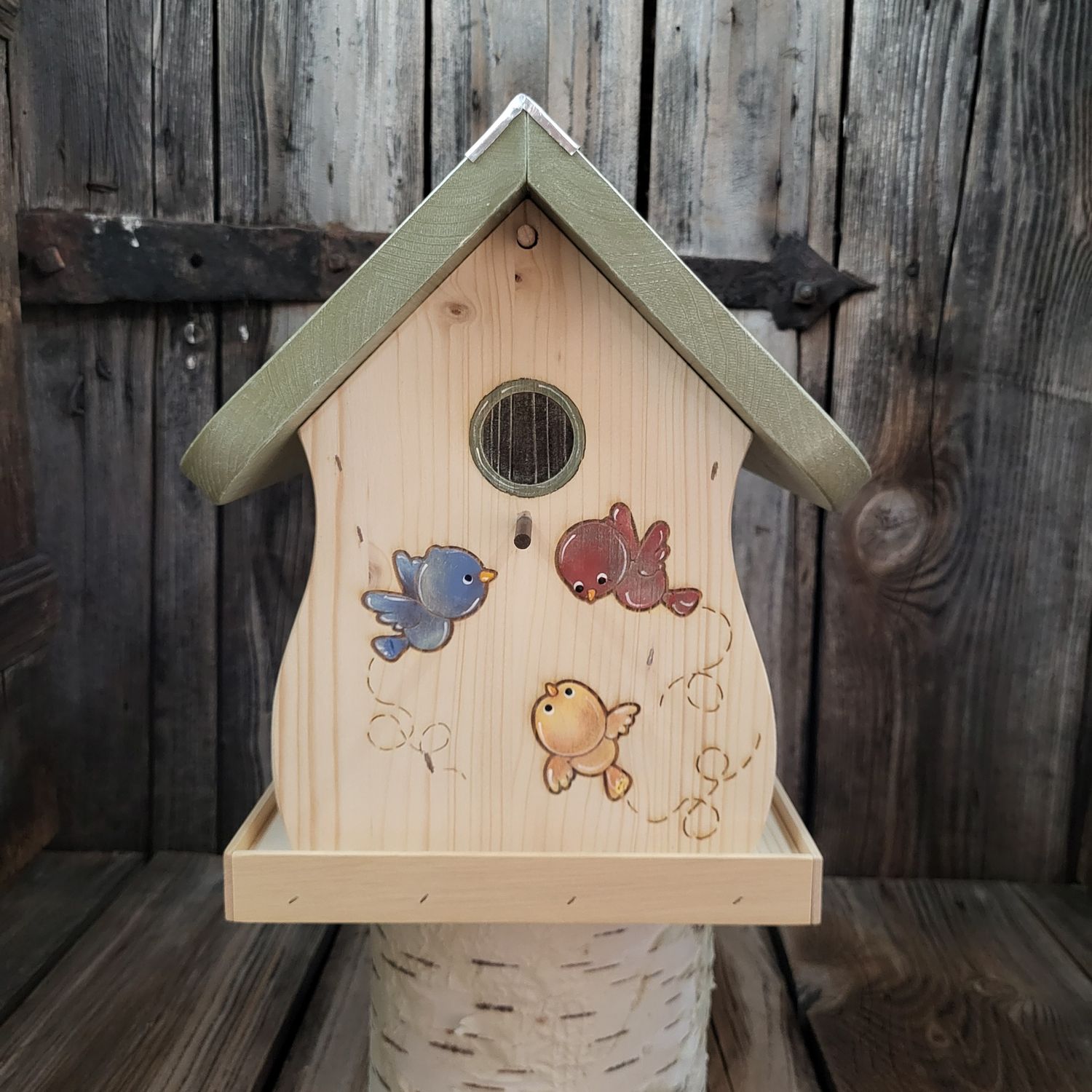 Kleines FutterSiloHäuschen * Kommt ein Vogerl geflogen