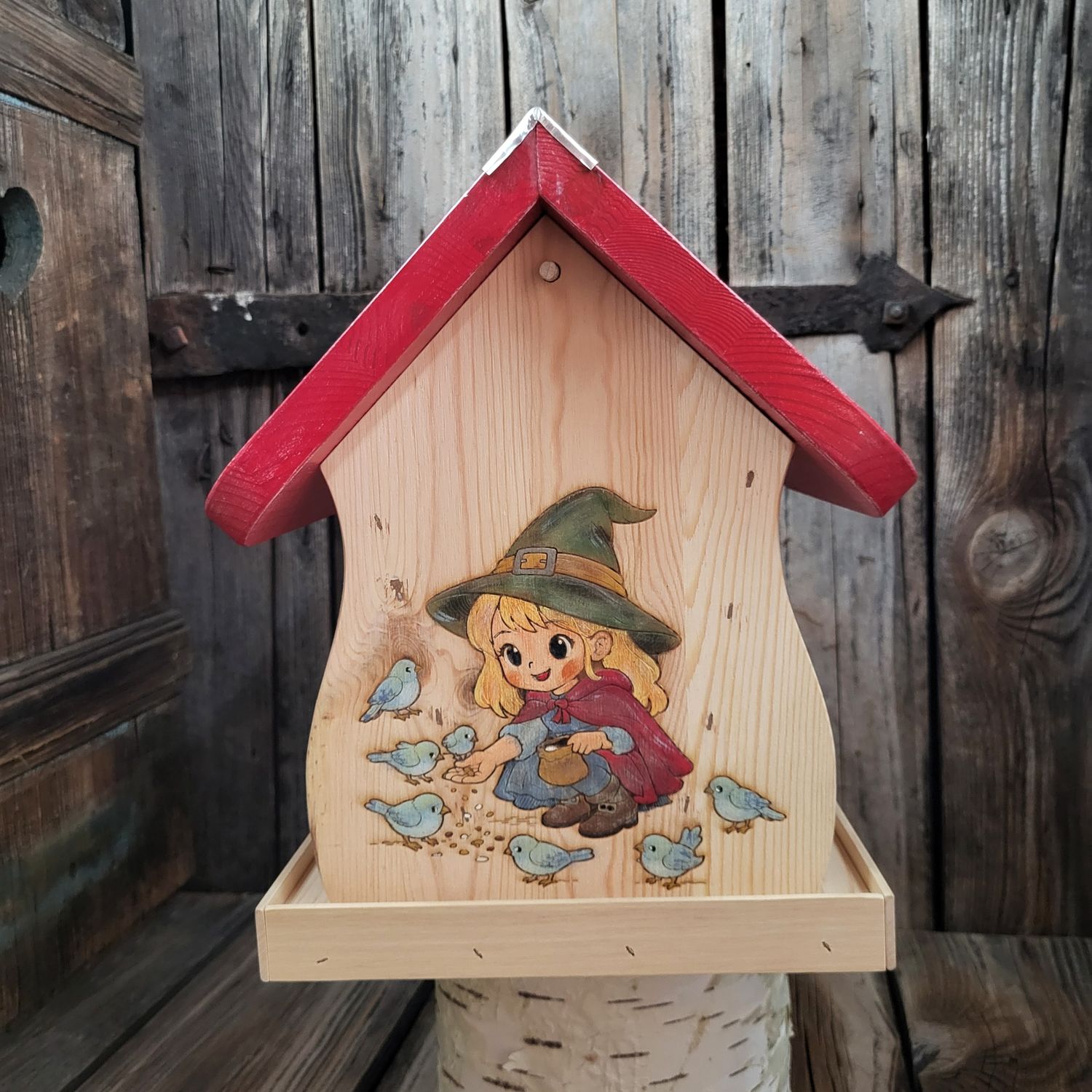 Kleines FutterSiloHäuschen * Kleine Hexe