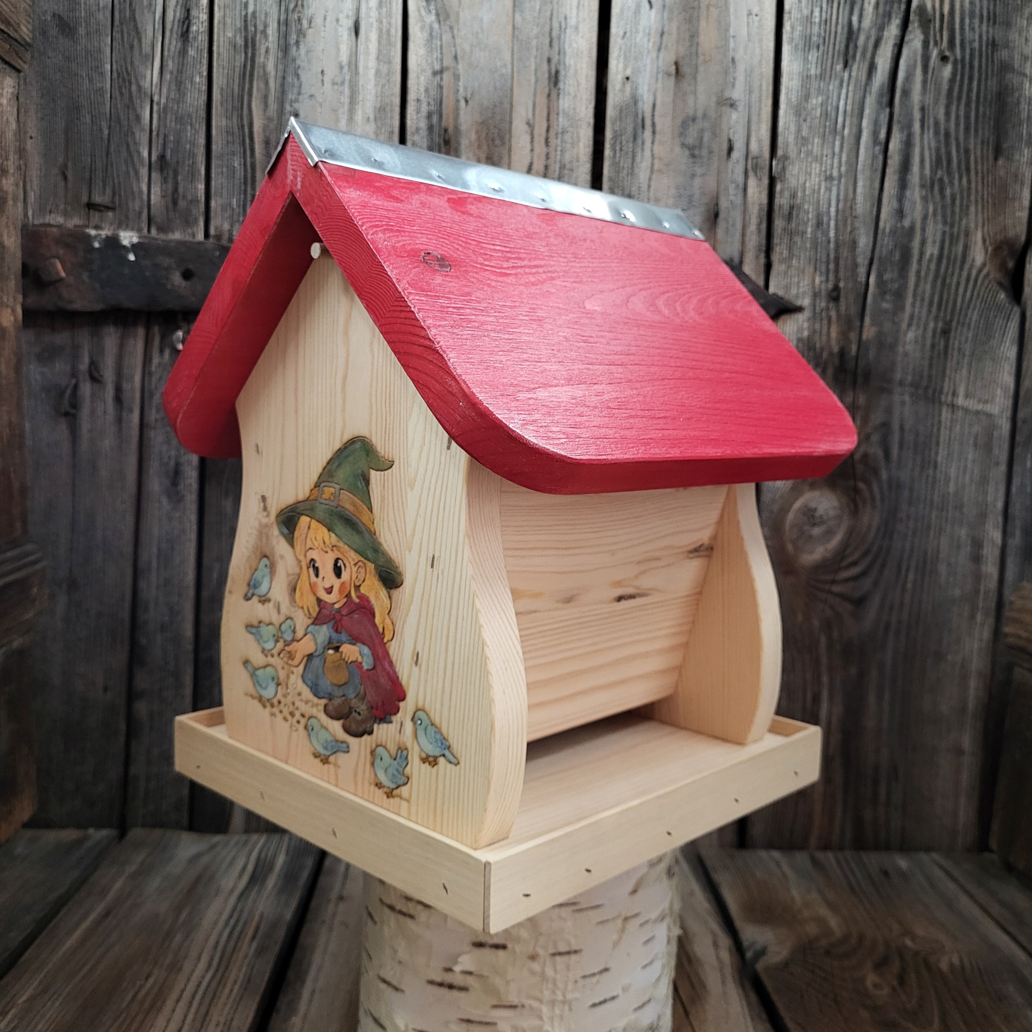 Kleines FutterSiloHäuschen * Kleine Hexe