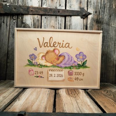 ErinnerungsKisterl / Geburt * 37 x 25cm * mit WunschGestaltung