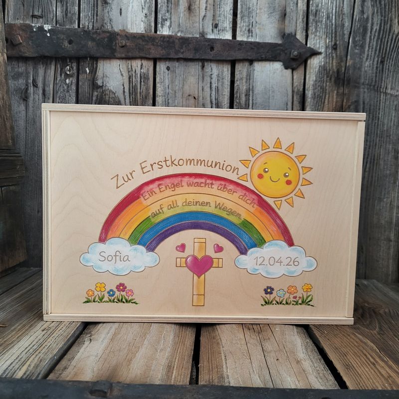 ErinnerungsKisterl * Erstkommunion * 37 x 25cm * mit WunschGestaltung