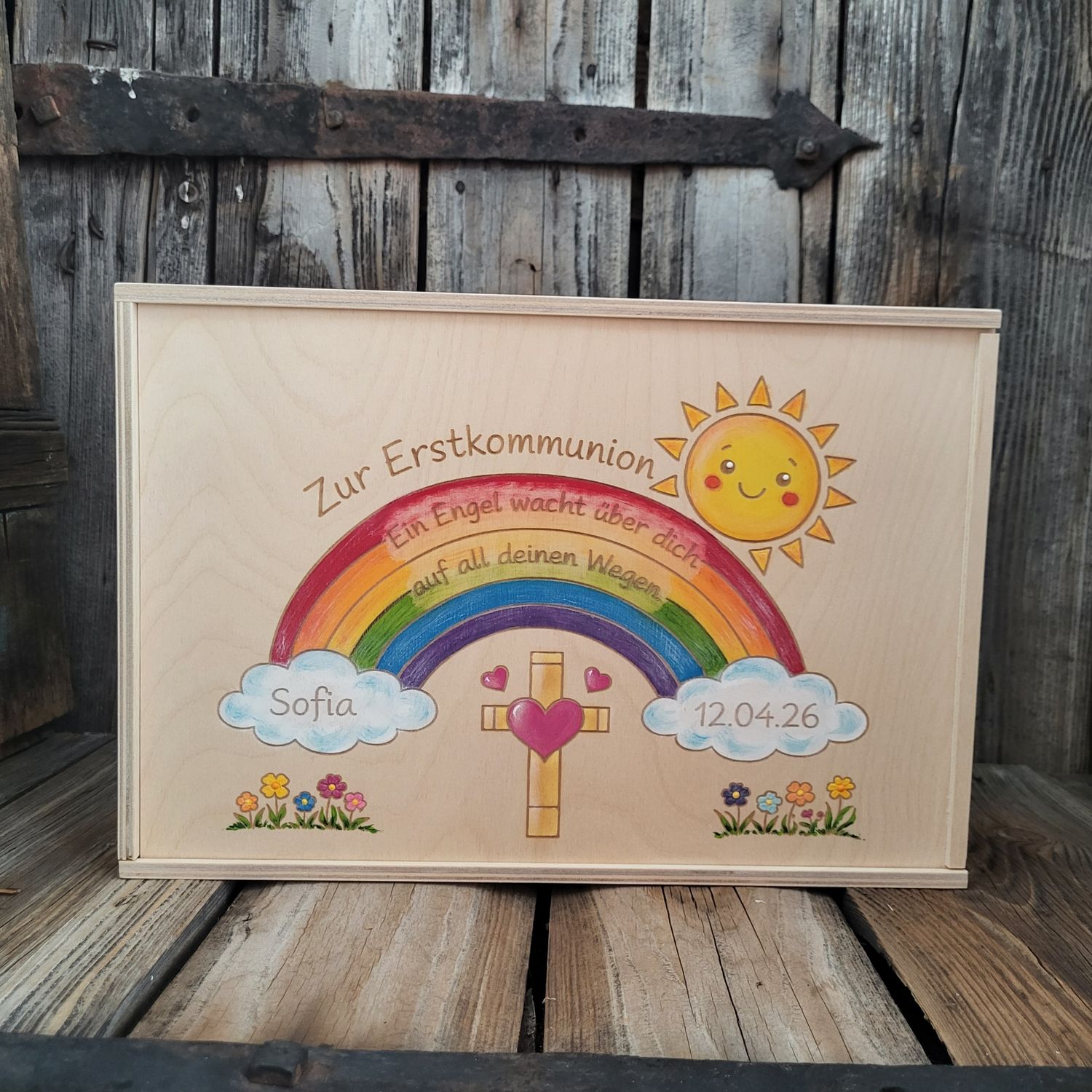 ErinnerungsKisterl * Erstkommunion * 37 x 25cm * mit WunschGestaltung
