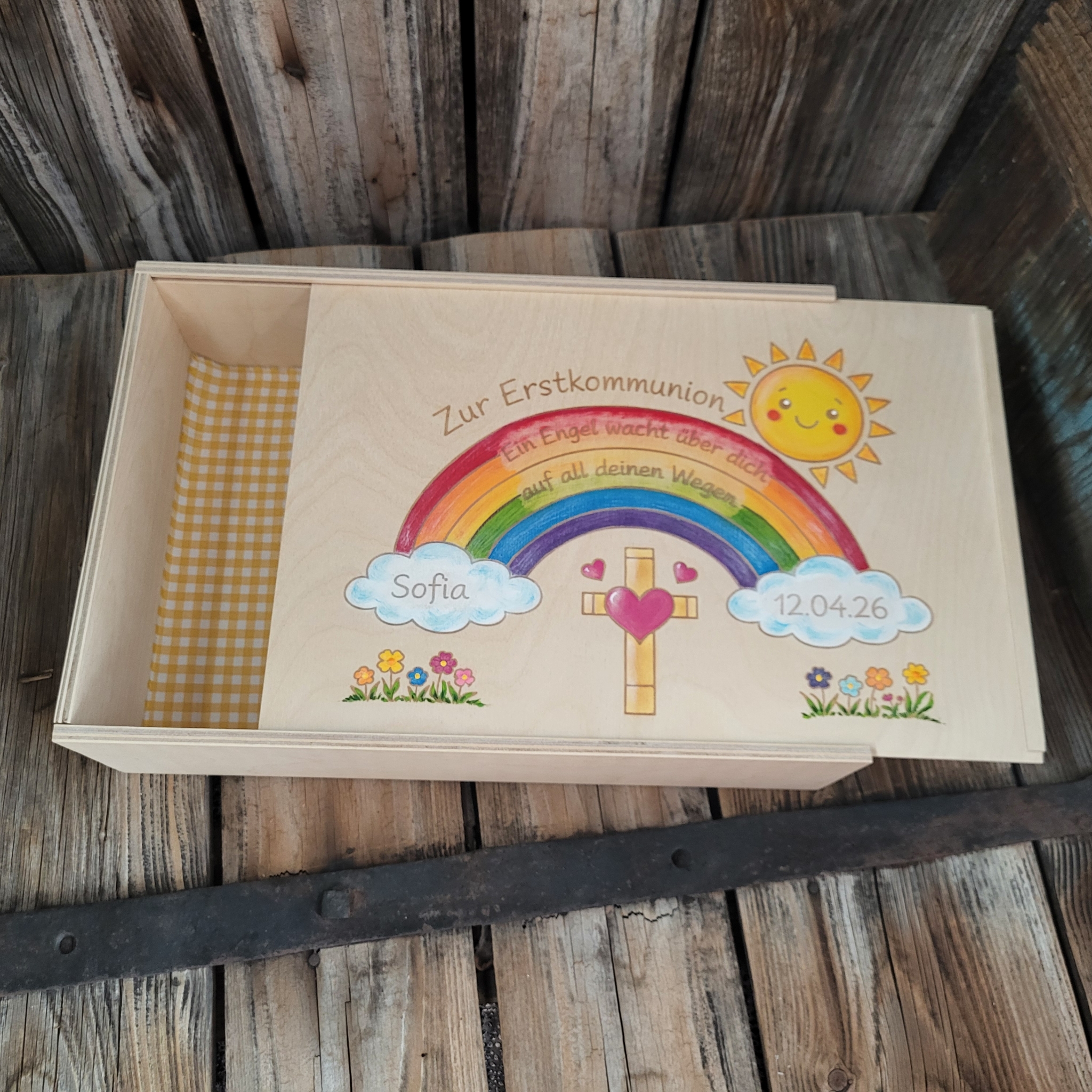 ErinnerungsKisterl * Erstkommunion * 37 x 25cm * mit WunschGestaltung