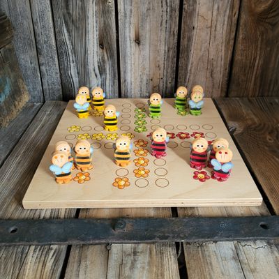 Brettspiel * Bienchen ärger di ned * Sommer * Buche * lasergraviert
