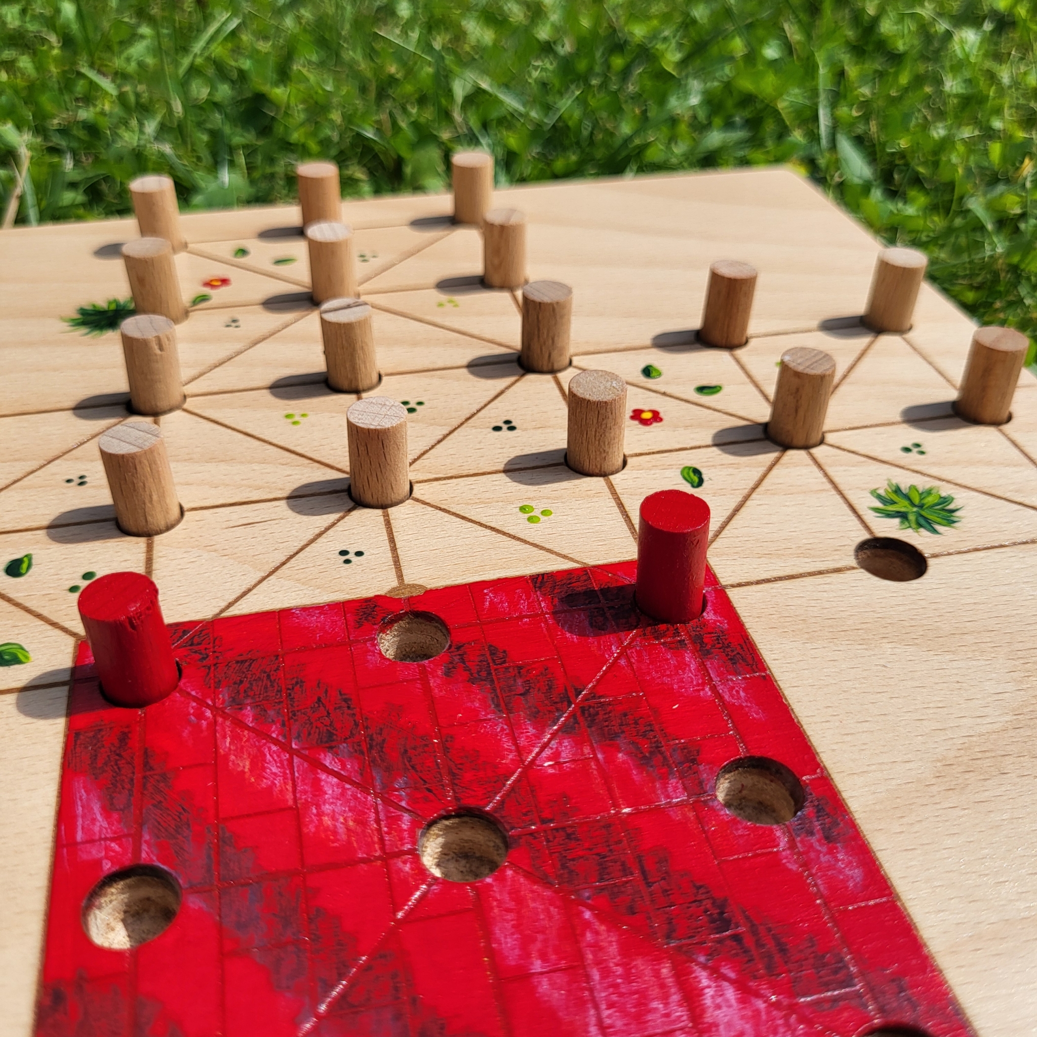 Mini*WendeBrettspiel * KegelRalley & Fuchs & Henne * Sommer * Punkte lasergraviert