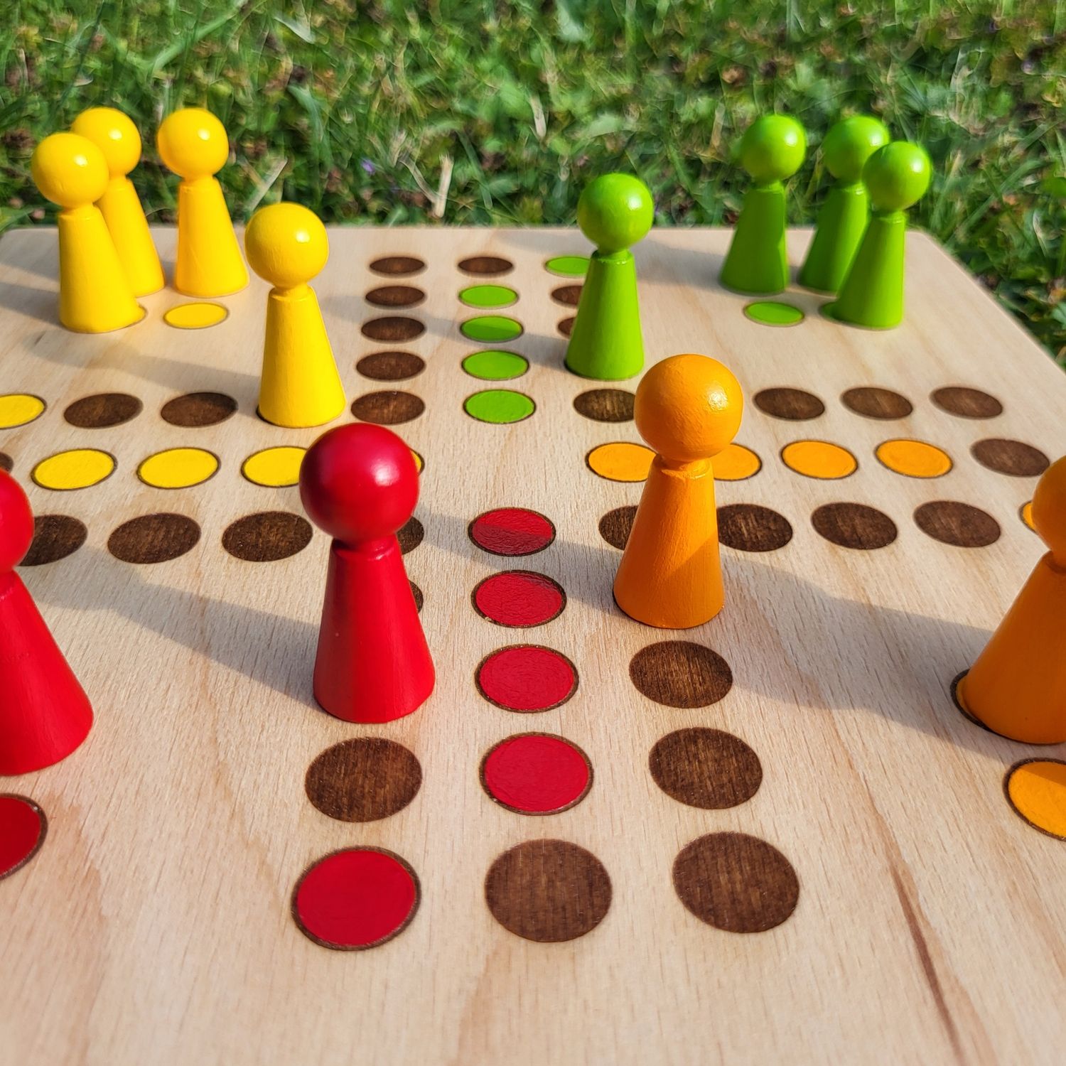 Mini*WendeBrettspiel * KegelRalley & Fuchs & Henne * Sommer * Punkte lasergraviert