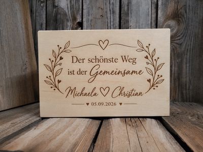 ErinnerungsKisterl * Hochzeit * 30 x 20cm * mit WunschGestaltung