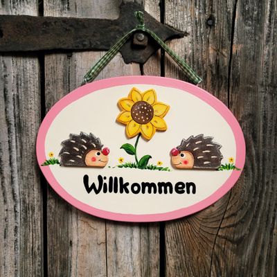 TürSchild * 2 Igerl & Sonnenblümchen