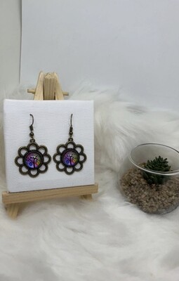 Boucles d’oreilles fleur